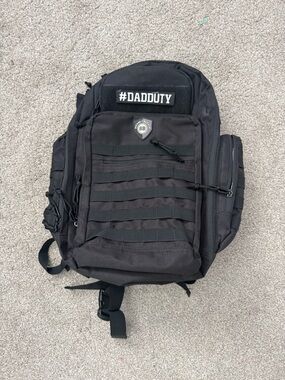 Dad Diaper Backpack - Black Tactical Men's Backpack - Unbranded